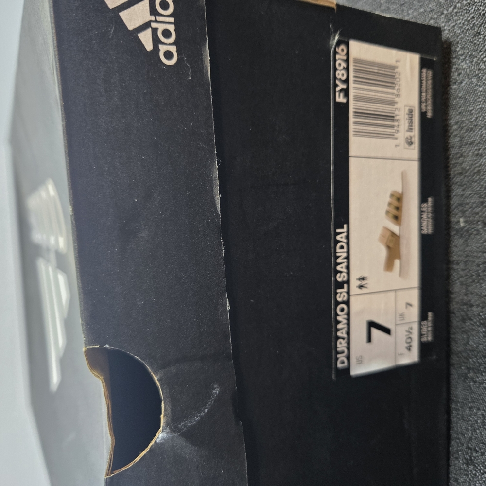 Adidas Tan and Green Sandals - Picture 8 of 9